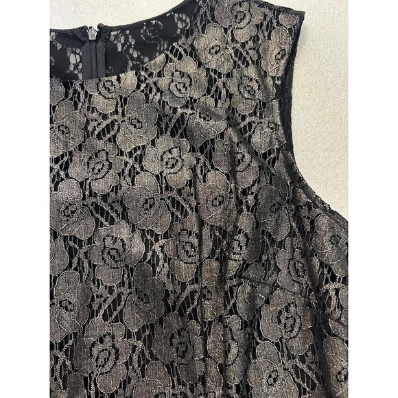White House Black Market Lace Sleeveless Sheath Dress 10 Fits 8 - Picture 6 of 7